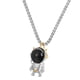 thumbnail image 3 of Astronaut Pendant Necklace Necklace Chain Costume Accessories for Couples Boys Hugo Collar colgante, 3 of 10