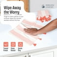 thumbnail image 7 of HEIRLOOM COMFORT Light Orange Decorative Dotted Kitchen Towels 16x26 Inch, 3 Pack, Soft, Ultra Absorbent, Fast-Dry, 100% Cotton Dish Towels with Tassels for Everyday Use, Cleaning, and Drying Dishes, 7 of 7