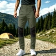 thumbnail image 2 of Men's Hiking Pants Cargo Work Pants Water Resistant Quick Dry Lightweight Camping Travel Outdoor Nylon Pants with Zipper Pockets and Elastic Waistband, 2 of 5