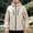White, variant on Men's Rain Jacket with Elastic Cuffs, Full Zip, Drawstring, Zipper Pockets, Hooded, Lightweight Waterproof Windbreaker for Hiking, Travel, Fall Winter