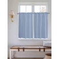 thumbnail image 6 of Tier Curtains 45 Inches Long, Pure Light Blue Window Treatment Curtain Drapes, Simple Solid Color Window Half Privacy Curtains for Bedroom Bathroom, 42"x45", 2 Panels, 6 of 7