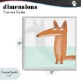 thumbnail image 4 of Stupell Industries Cottage Whimsical Fox Shadow White Framed Giclee Art, 12 x 12, by Carla Daly, 4 of 8