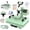 Green 30oz, variant on DKMOCO 5-in-1 Heat Press Machine, 15''x12'' Heat Transfer Sublimation with 30oz Tumbler Press, 360° Swing Away, Teflon-Coated Heat Plate, LED Digital Temp Control for Mugs Plate Shirt Cap, Pink