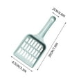 thumbnail image 3 of Cat Litter Scoop Plastic Multi-Functional Pet Excrement Shovel Ergonomic Non-Slip Handle | Durable Slotted Waste Removal Tool | Fits All Boxes | Multi-Color | 20cm x 8.5cm | 22g, 3 of 5
