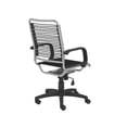 thumbnail image 4 of 43" Chrome and Black Round Bungee Cord High Back Office Chair, 4 of 5