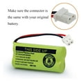 thumbnail image 5 of BT183342/BT283342 2.4V 400Mah Ni-Mh Battery Pack, Also Compatible With At&T Vtech Cordless Phone Batteries Bt166342/Bt266342 Bt162342/Bt262342 2Sn-Aaa40H-S-X2(4 PCS), 5 of 5