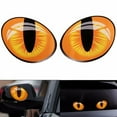 thumbnail image 2 of 2Pcs 3D Funny Cat Eyes Car Sticker Cute Simulation Reflective Auto Decal Rearview Mirror Window, 2 of 7
