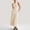 Beige, variant on jtjvou Womens Elegant Dress Knit Sleeveless Summer Button Bodycon Office Work Business Casual Solid Dresses White S