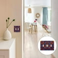 thumbnail image 7 of Yayeee Toggle Light Switch Wall Plate 2-Gang 4.56"x4.48" Decorative Outlet Cover, Red Geometric Eagle, 7 of 7