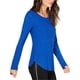thumbnail image 1 of Playera básica acanalada I-N-C para Mujer Azul XS, 1 of 1