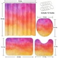 thumbnail image 5 of Floral Bathroom Set with Shower Curtain and Rugs Accessories, Vintage Wood Floral Shower Curtain Set, Flower Leaf Shower Curtain for Bathroom, Vintage Bathroom Decor 4 Pcs, 5 of 7