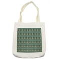 thumbnail image 1 of Ethnic Tote Bag, Indigenous Motifs Inspired by Mexican Culture Traditional Borders, Cloth Linen Reusable Bag for Shopping Books Beach and More, 16.5" X 14", Cream, by Ambesonne, 1 of 2