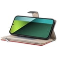 thumbnail image 4 of Funda cartera GANGXUN para Xiaomi Redmi Note 13 4G , cuero PU con tarjetero, cremallera, correa de mano, soporte y protección 1243°, 4 of 6