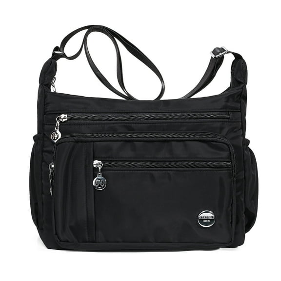 Adibosy Women Shoulder Handbag Roomy Multiple Pockets Bag Ladies Crossbody Purse Fashion Tote Top Handle Satchel Black