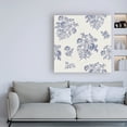 thumbnail image 3 of Trademark Fine Art 'Toile Roses Pattern IC' Canvas Art by Sue Schlabach, 3 of 3