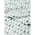 thumbnail image 3 of CGK Linens 4-Piece Christmas Holiday Sheet Set - Queen Size Xmas Winter Bedding With Vibrant Festive Patterns, Christmas Trees Green, 3 of 6