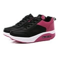 thumbnail image 2 of Eoperou Women Faux Leather Color Block Sneakers Lace Up Sports Platform Shake Shoes, 2 of 8