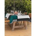 thumbnail image 3 of Outdoor Tablecloth with Umbrella Hole for Patio/Picnic/Party/Camping, Abstract Green Grey Waterproof Table Cloth Rectangle Table Cover Washable, Modern Geometric Color Blocks (52"x 70"), 3 of 8