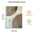 thumbnail image 2 of Nawypu Mid Century Modern Wall Art - Framed Canvas Beige Brown Tan Picture Abstract Geometric Painting Prints White Background Aesthetic Artwork Living Room Bedroom Home Decor, 2 of 5