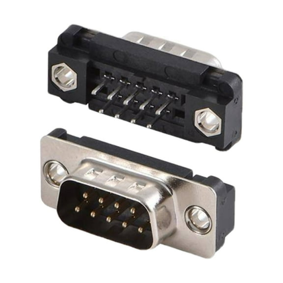 A-DS09PP-TAXM-B-R Connector 9 Position D-Sub Plug, Male Pins :Rohs