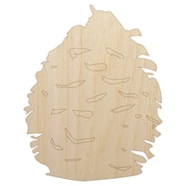 Pinecone Sketch Wood Shape Unfinished Piece Cutout Craft DIY Projects - 4.70 Inch Size - 1/8 Inch Thick