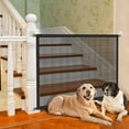 thumbnail image 2 of Pet Dog Barrier Fences With 4Pcs Hook Pet Isolated Network Stairs Gate New Folding Breathable Mesh Playpen For Dog Safety Fence, 2 of 7