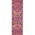 thumbnail image 2 of Nourison Passion Fuchsia 1'10" x 6' Area Rug, Boho, Moroccan, Bed Room, Living Room, Dining Room, Kitchen, , Easy Cleaning, Non Shedding (6' Runner), 2 of 6