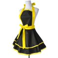 thumbnail image 3 of Tabliers Rétro en Coton Fait Main pour Femmes Filles, Tablier de Cuisine pour Gâteau, Cadeau pour Mère, Jaune, 3 of 7