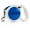 Blue, variant on Retractable Dog Leash | 16 ft Strong Nylon Tape | One-Click Brake, Pause, Lock (Orange)