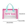 thumbnail image 4 of Sac à Bandoulière Transparent en PVC Grande Capacité Sac en Gelée Transparent Imperméable Sac de Plage Multifonctionnel Sac de Voyage pour Femmes, 4 of 4