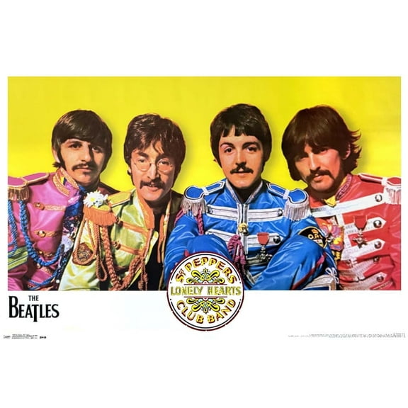 The Beatles Lonely Hearts Club Poster - 36" x 24"