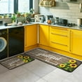 thumbnail image 5 of Sunflower Kitchen Floor Mats 2Pcs Non Slip Summer Fall Sunflower Mats Set for Home Farmhouse Kitchen Standing Kitchen Runner Mats 17”x30”+17”x47”, 5 of 6