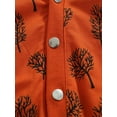 thumbnail image 5 of Seyurigaoka Babies Hooded Jumpsuit Caramel Lion/ Tree Printed Pattern Romper, 5 of 7