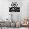 thumbnail image 5 of Craftnamesign Science Doesn't Care What You Believe Metal Wall Art, Custom Scientist Name Sign, 5 of 5