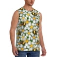 thumbnail image 2 of Gaeub Bees and Flower Men's Sleeveless Muscle Shirts Workout Tank Tops, Odor Protection and Comfortable - Large, 2 of 8