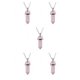 thumbnail image 2 of Sonducket Dije hexagonal Colgantes colgantes Dijes de cristal puntiagudos Rosa transparente Type2 NO2, 2 of 6