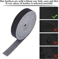 thumbnail image 4 of Leather Strap Strips Gray Lychee Grain Flat Leather Cord Strings Imitation Leather Ropes for DIY Craft Gray 0.5x79inch, 4 of 9