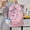 pink, variant on Anime Usachi Chiikawa Schoolbag Hachiware Campus Backpack Cute Versatile Commuter Large Capacity Backpack Festival Gift Christmas Holiday Gift