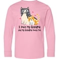 thumbnail image 3 of Inktastic I Love My Grandma Loves Me Cat Long Sleeve Youth T-Shirt, 3 of 5
