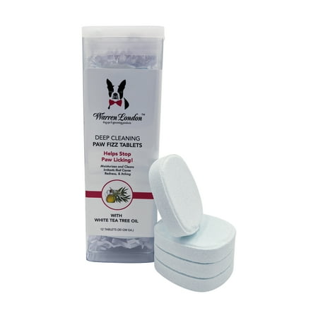 UPC: 0855657003016 | Warren London Deep Cleaning Paw Soak For Dogs – Soothing Itchy Paw Relief for Dogs With Seaweed  Tea Tree Oil  & Aloe Vera | Anti Licking for Dog Paws | 12 Tablets