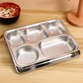 thumbnail image 3 of 1Set Sub-Grid Plate For Personal Gatherings Durable Use Rectangular Shape Silver, 3 of 8