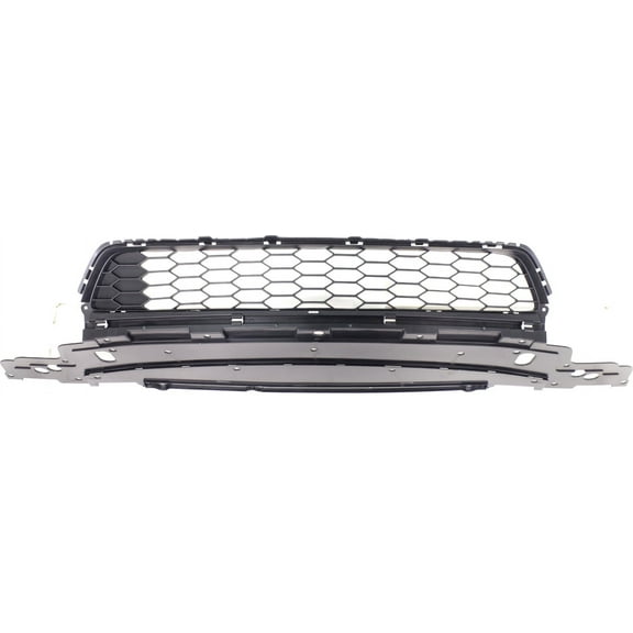 Front Bumper Grille Compatible with HONDA ACCORD 2013-2015 Textured Gray EX/EX-L/LX/Sport Sedan - CAPA Certified