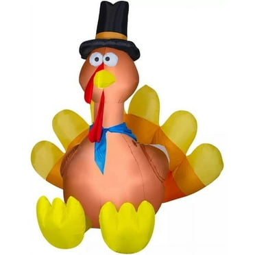 Gemmy Thanksgiving Harvest Turkey 8.5 Ft. Prelit Yard Inflatable