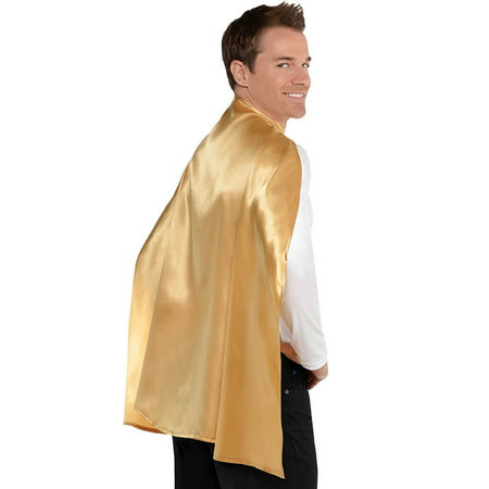 Gold Superhero Cape - Size ONE SIZE FITS MOST ADULTS AND KIDS