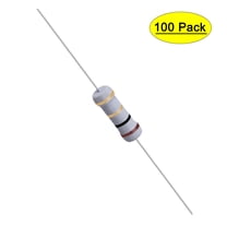 Uxcell 100Pcs 1W 1 Watt Metal Oxide Film Resistor Axile 1 Ohm ±5% Tolerance