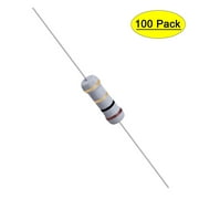 Uxcell 1 Ohm 1W 5% Tolerance Axile Lead Metal Oxide Film Resistor 100 Count