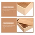 thumbnail image 3 of HONITANO Bamboo Box With Hinged Lid Storage Box Home Bamboo 1Set, 3 of 8