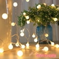 thumbnail image 3 of LED Globe String Lights  33FT 80LED Ball String Lights Indoor/Outdoor Decorative Light  Battery Powered Christmas Starry Fairy String Lights, 3 of 9