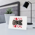 thumbnail image 6 of DistinctInk Greeting Card / Note Card - Valentine's Day Affenpinscher - PACK of 1, 6 of 7