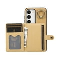 thumbnail image 4 of Allytech Galaxy A24 4G Wallet Case, 2023 Vintage PU Leather Slim Fit Back Cover with Cards Holder Ring Stand Shockproof Bumper Wallet Case for Samsung Galaxy A24 4G -Yellow, 4 of 7